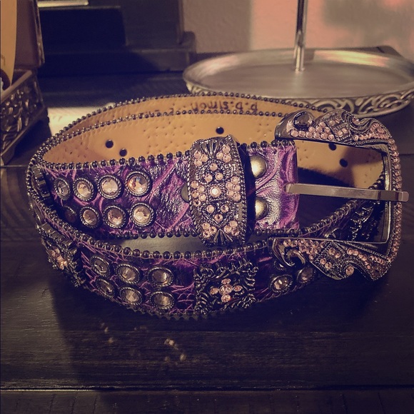 bb simon belt purple